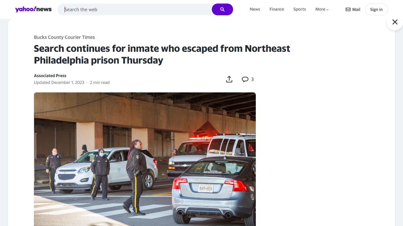 Search continues for inmate who escaped from Northeast Philadelphia ...